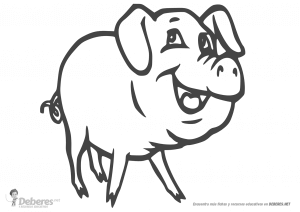 Cerdo Feliz para Pintar