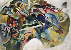 Kandinsky 1913 Painting with White Border