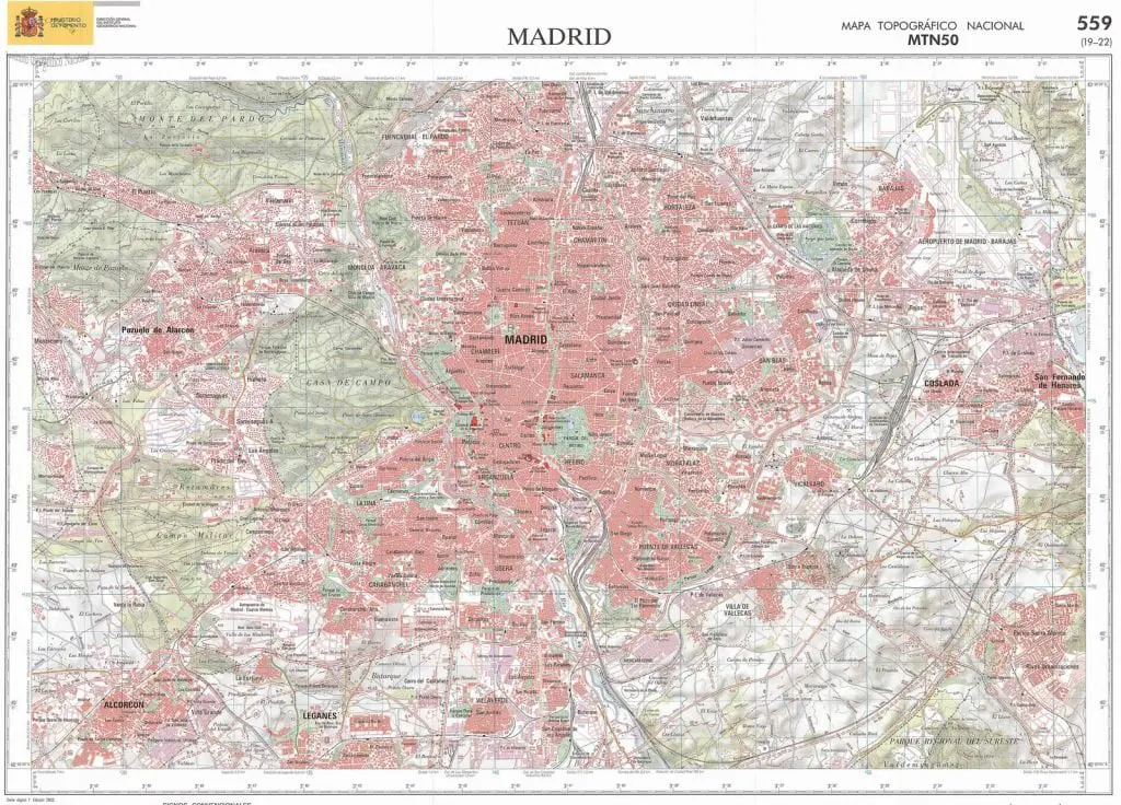   Escala topografica de Madrid