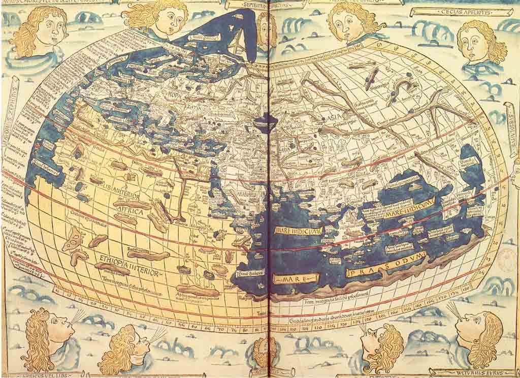 Mapa Mundi a partir de la Geographia de Ptolomeo