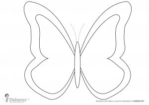 Mariposa para completar de dibujar y colorear