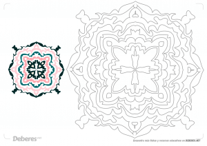 Dibujos de mandalas de flores para imprimir