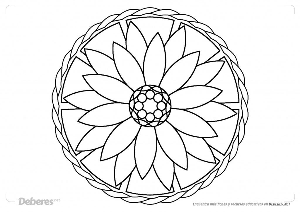 Mandala en forma de flor