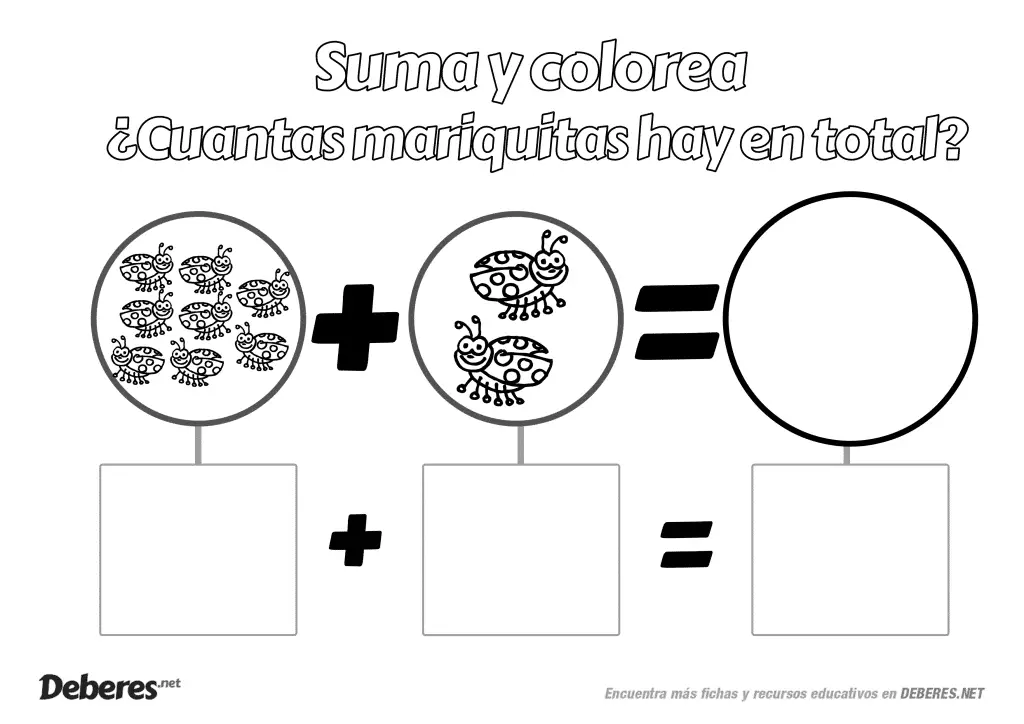 Fichas Suma 8+2 - matematicas educacion infantil