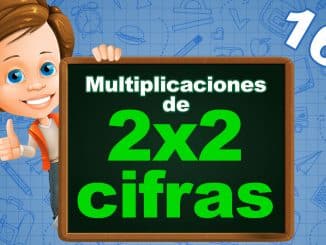 Fichas Multiplicaciones de 2 cifras por 2 cifras
