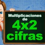 Fichas Multiplicaciones de 4 cifras por 2 cifras