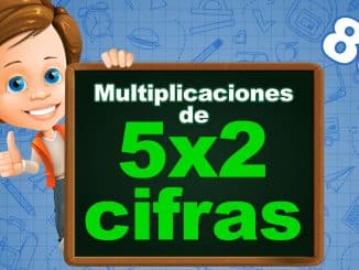Fichas - Multiplicaciones de 5 cifras por 2 cifras