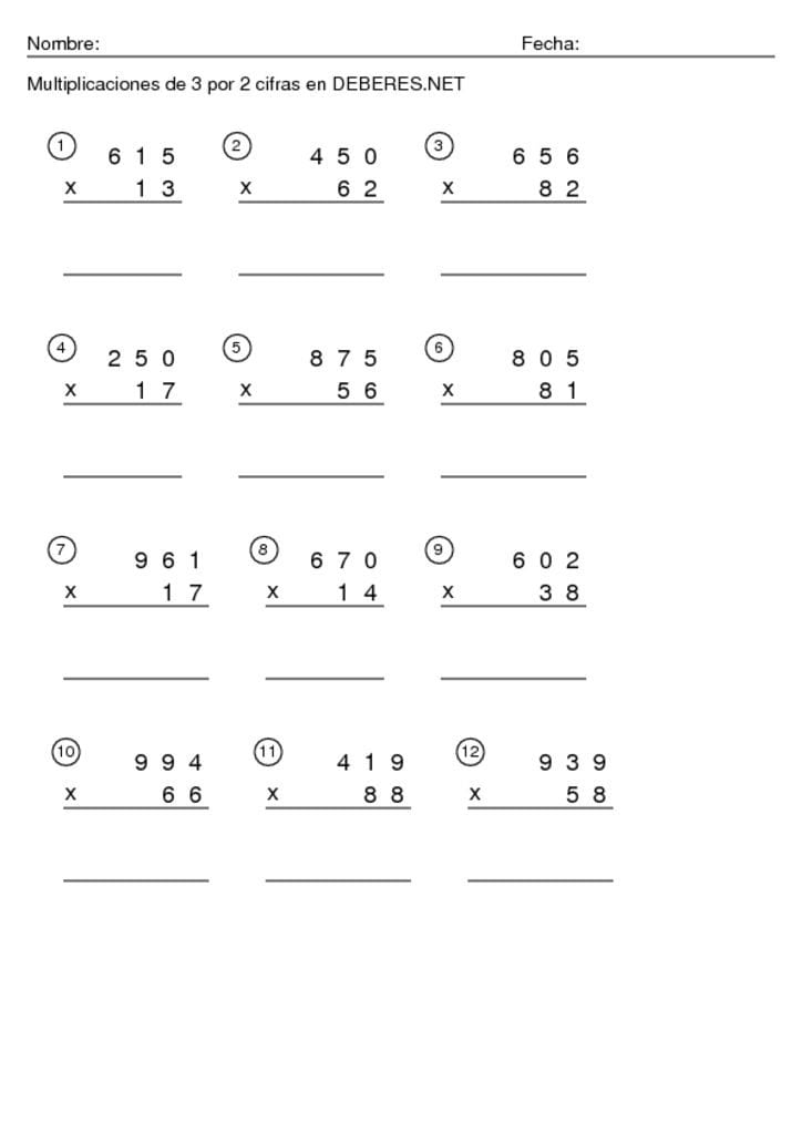 thumbnail of Multiplicaciones de 3 por 2 cifras – 3