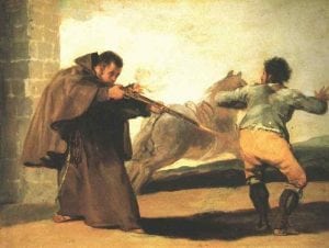 Monje Pedro de Saldivia y el bandido Maragato de Goya
