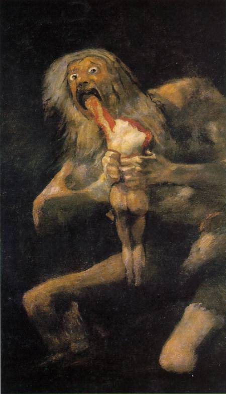 Saturno devorando a su hijo de Goya