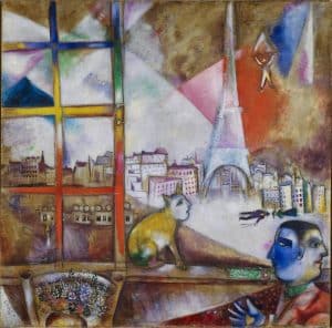 Marc Chagall -Paris a traves de la ventana