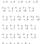  Multiplicaciones de 1 cifra para imprimir 3