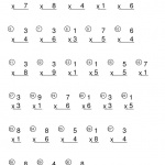  Multiplicaciones de 1 cifra para imprimir 4