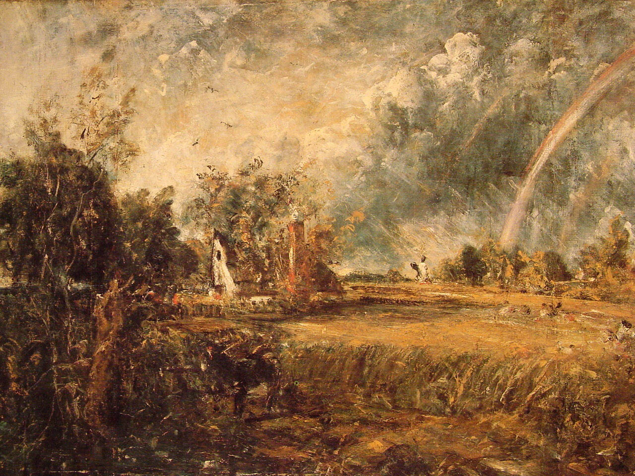 John Constable's 'Cottage Rainbow Mill'
